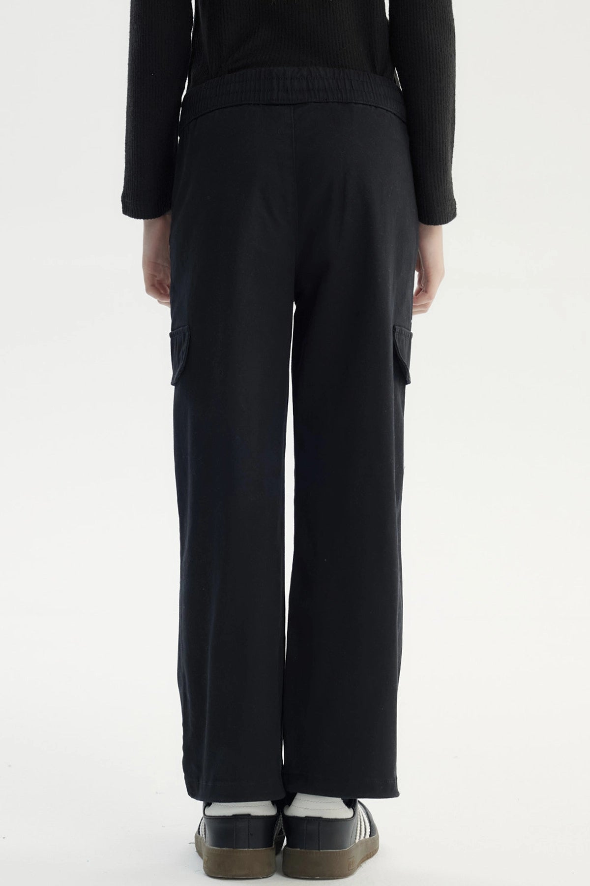 Pantalón Niña Wide Leg Negro