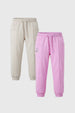 Pantalón Buzo Niña Slim Rosado