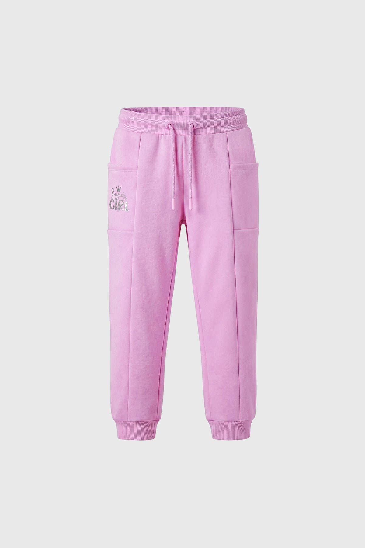 Pantalón Buzo Niña Slim Rosado