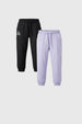 Pantalón Buzo Niña Slim Negro