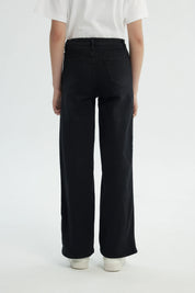 Jeans Niña Wide Leg Negro