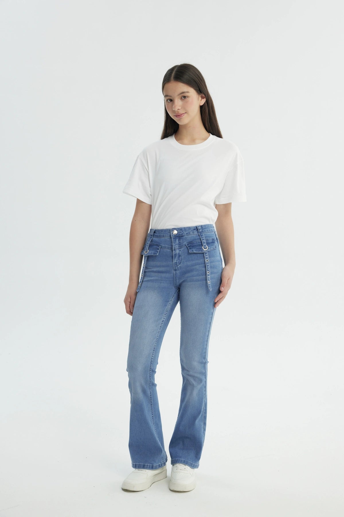 Jeans Niña Flare Azul