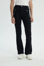 Jeans Niña Flare Negro