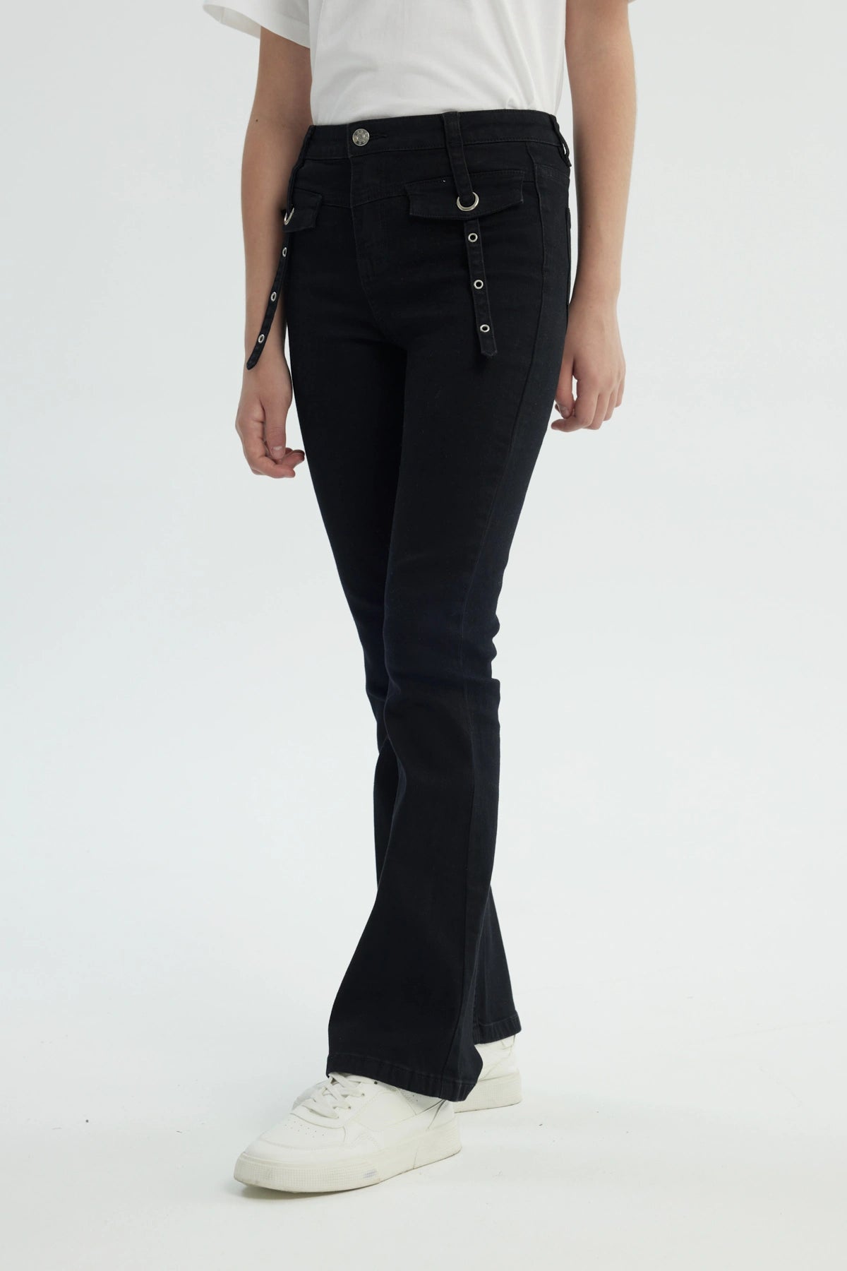 Jeans Niña Flare Negro
