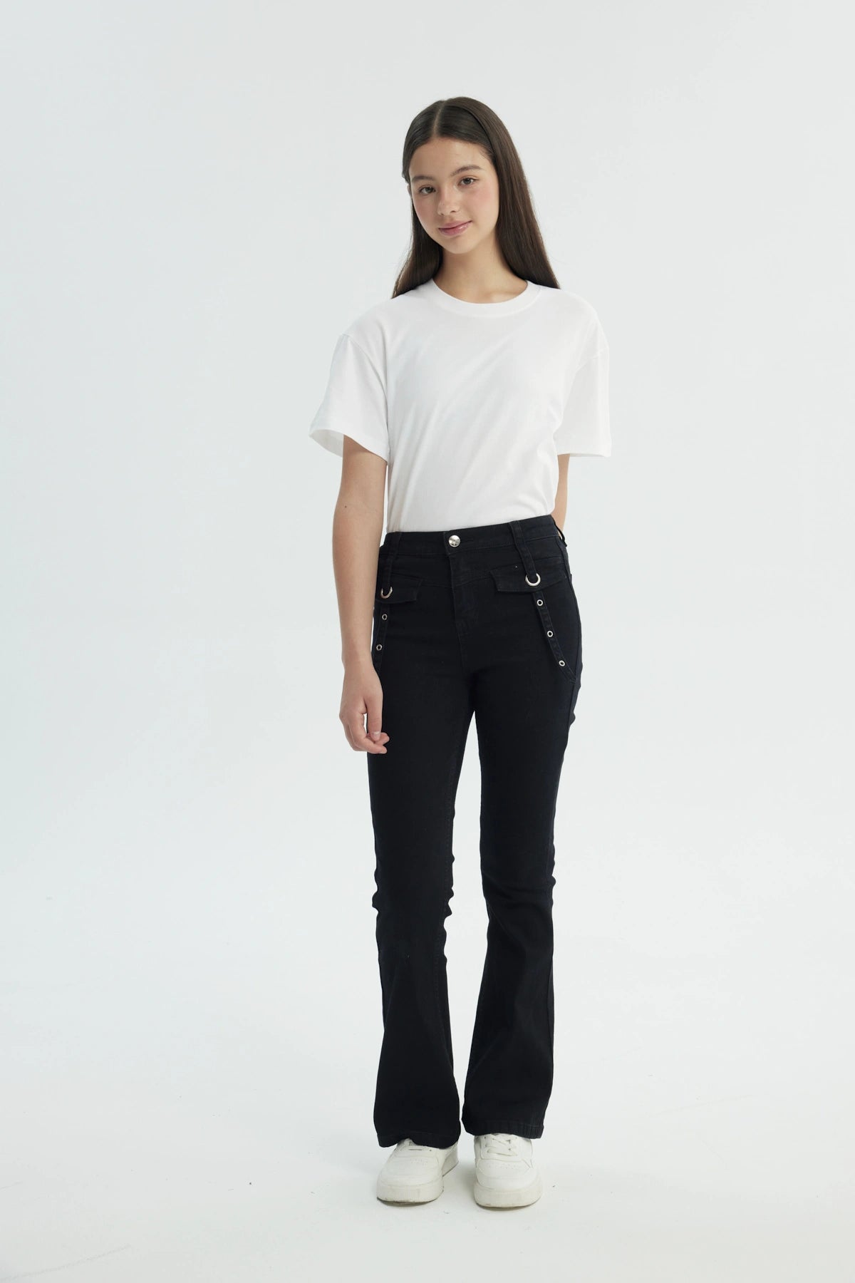 Jeans Niña Flare Negro