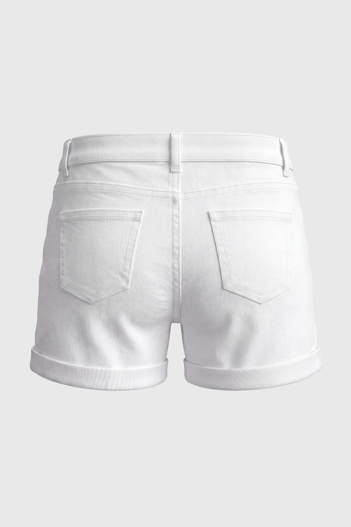 Short Slim Niña Blanco