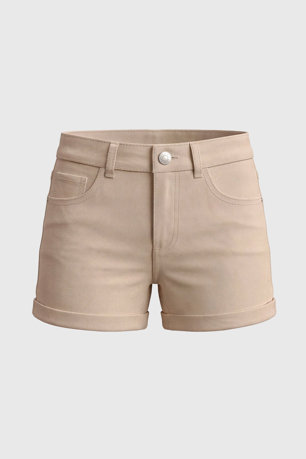 Short Slim Niña Beige