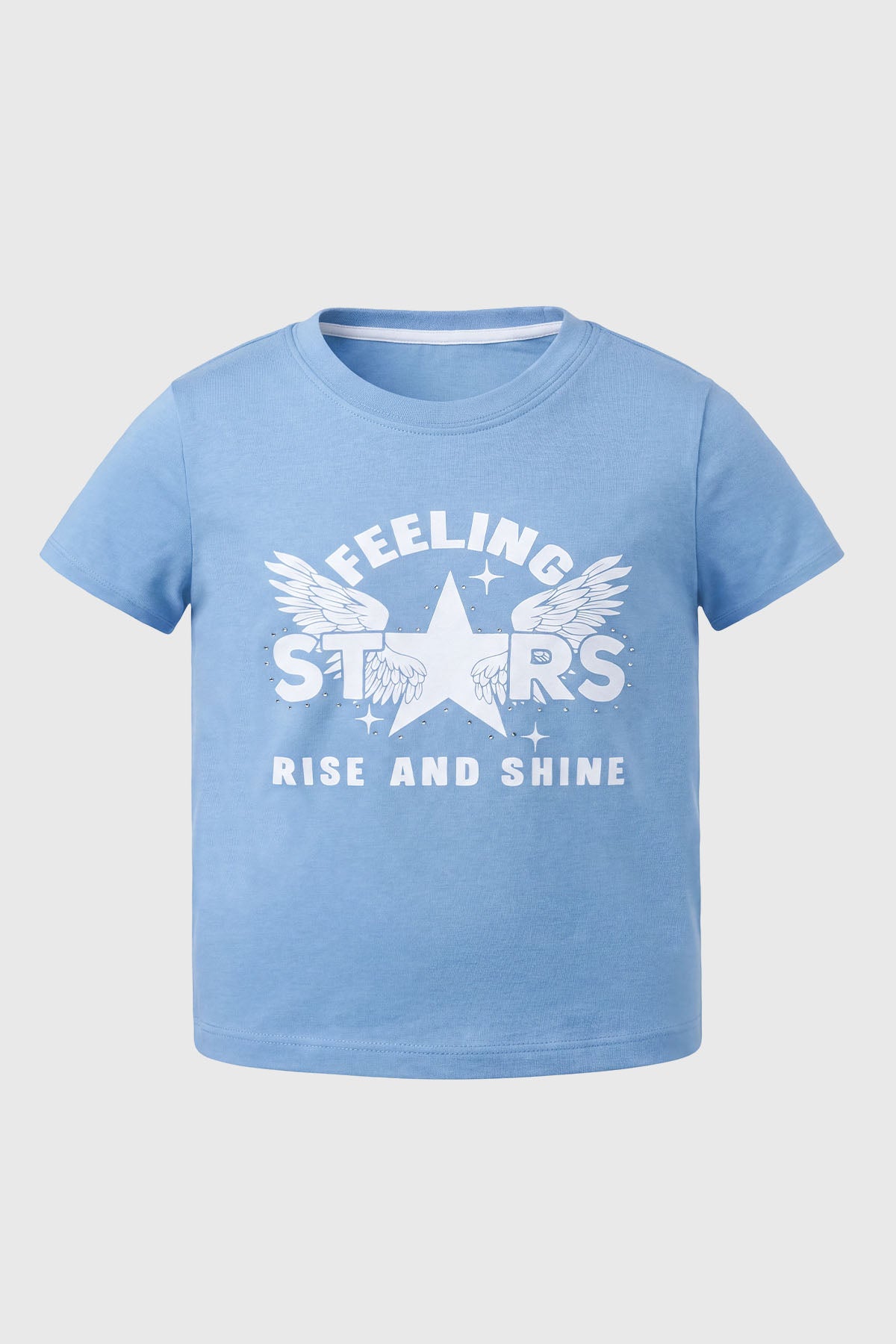 Polera Slim Niña Azulino