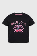 Polera Slim Niña Negro