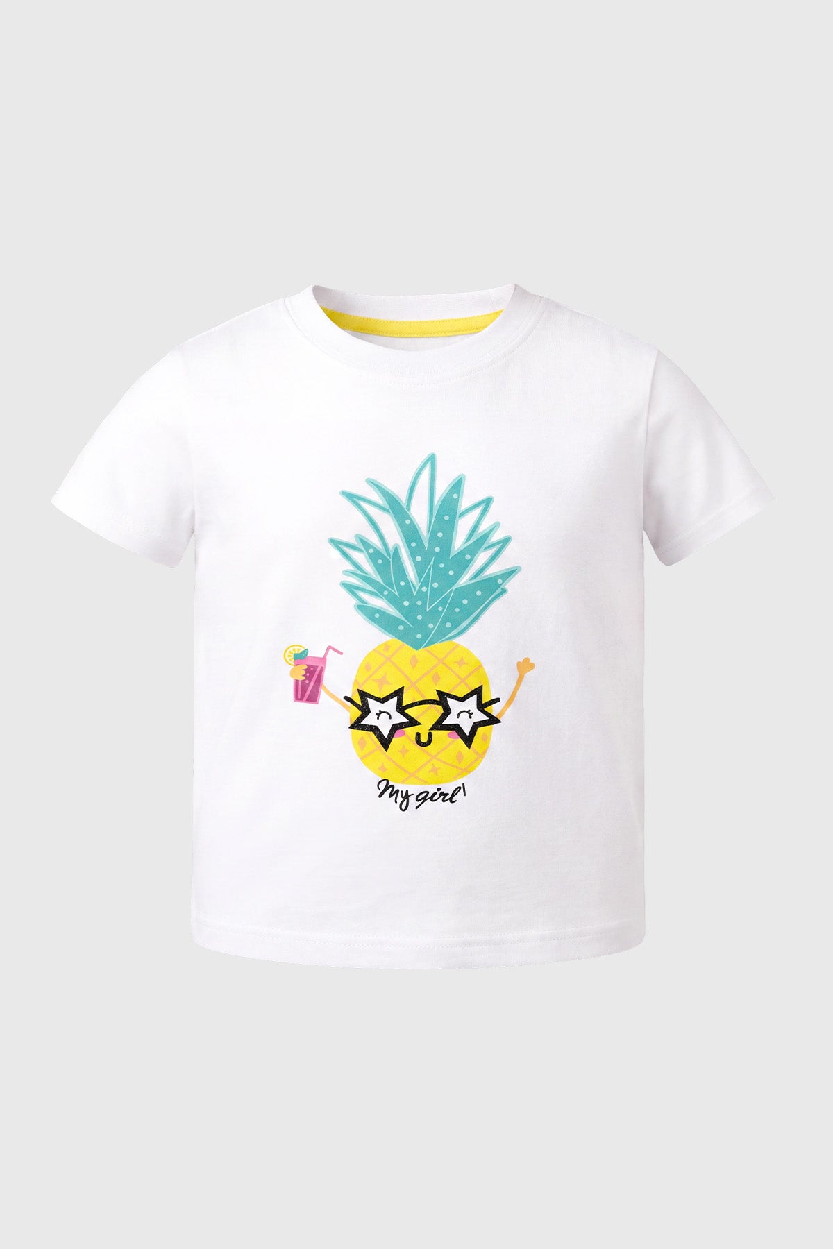 Polera Slim Niña Blanco