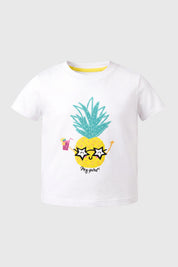 Polera Slim Niña Blanco