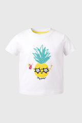 Polera Slim Niña Blanco