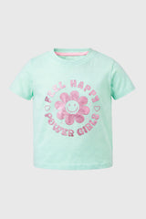Polera Slim Niña Aqua