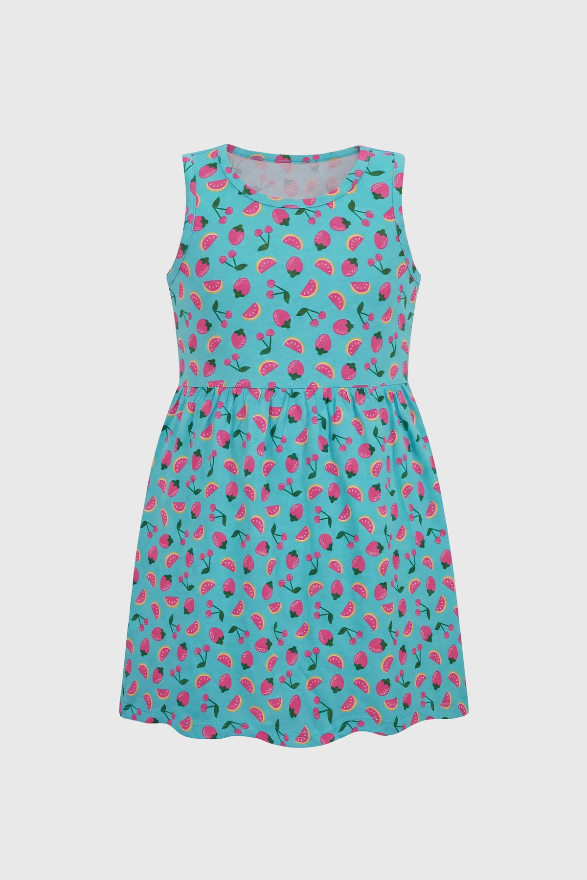 Vestido Falda Midi Niña Celeste