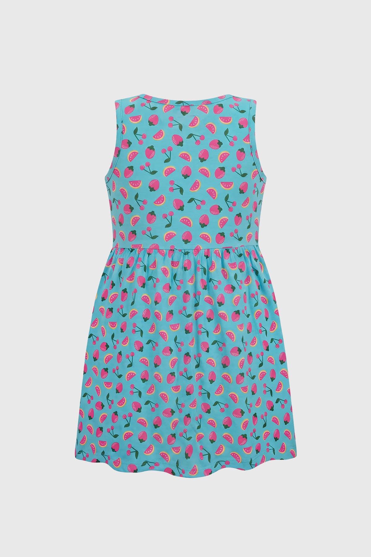 Vestido Falda Midi Niña Celeste