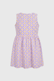 Vestido Falda Midi Niña Lila