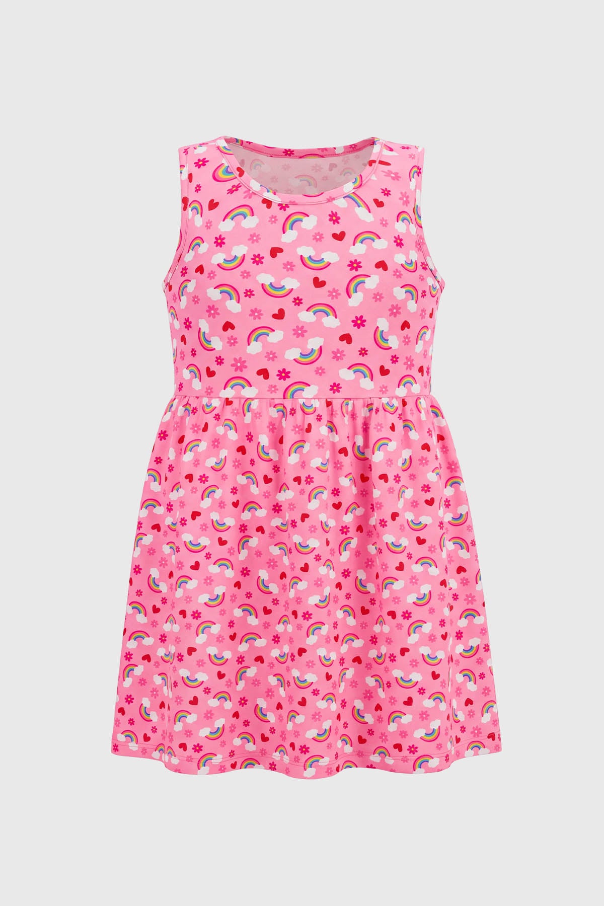 Vestido Falda Midi Niña Rosado