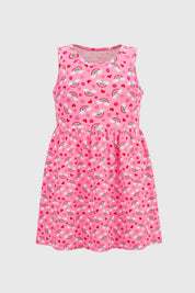 Vestido Falda Midi Niña Rosado