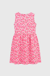 Vestido Falda Midi Niña Rosado