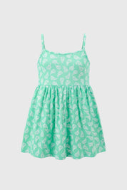 Vestido Falda Midi Niña Aqua