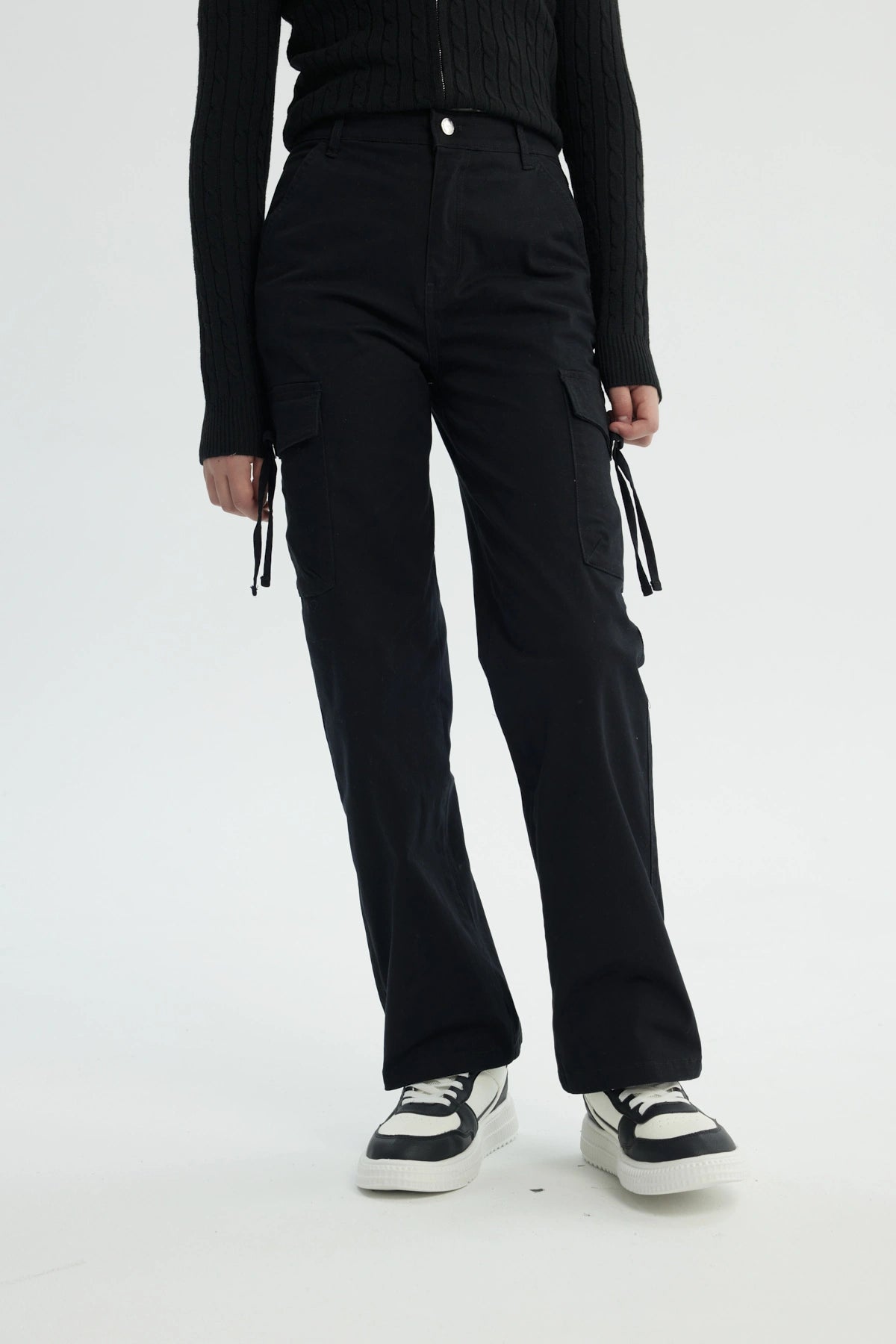 Pantalón Niña Wide Leg Negro
