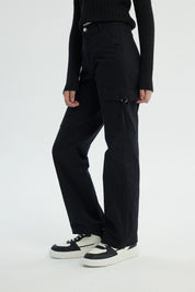 Pantalón Niña Wide Leg Negro
