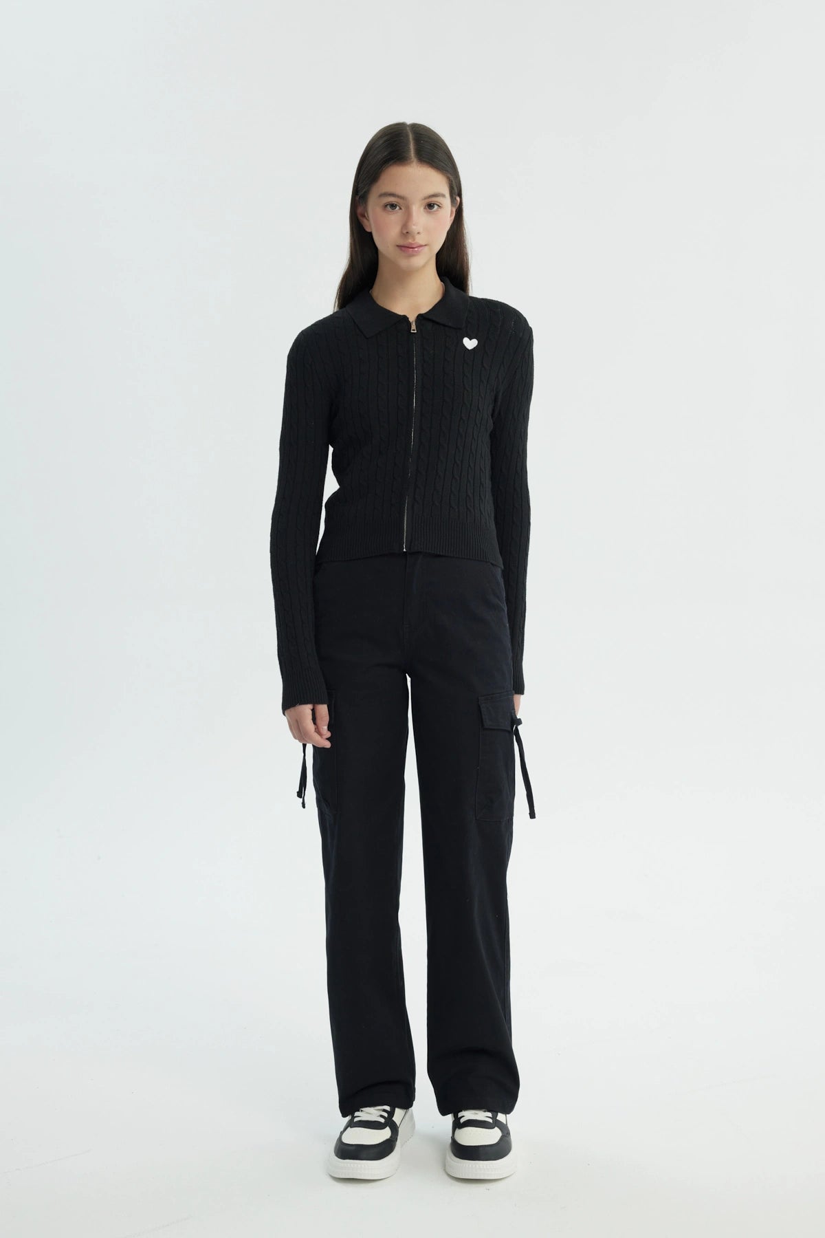 Pantalón Niña Wide Leg Negro