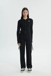 Pantalón Niña Wide Leg Negro