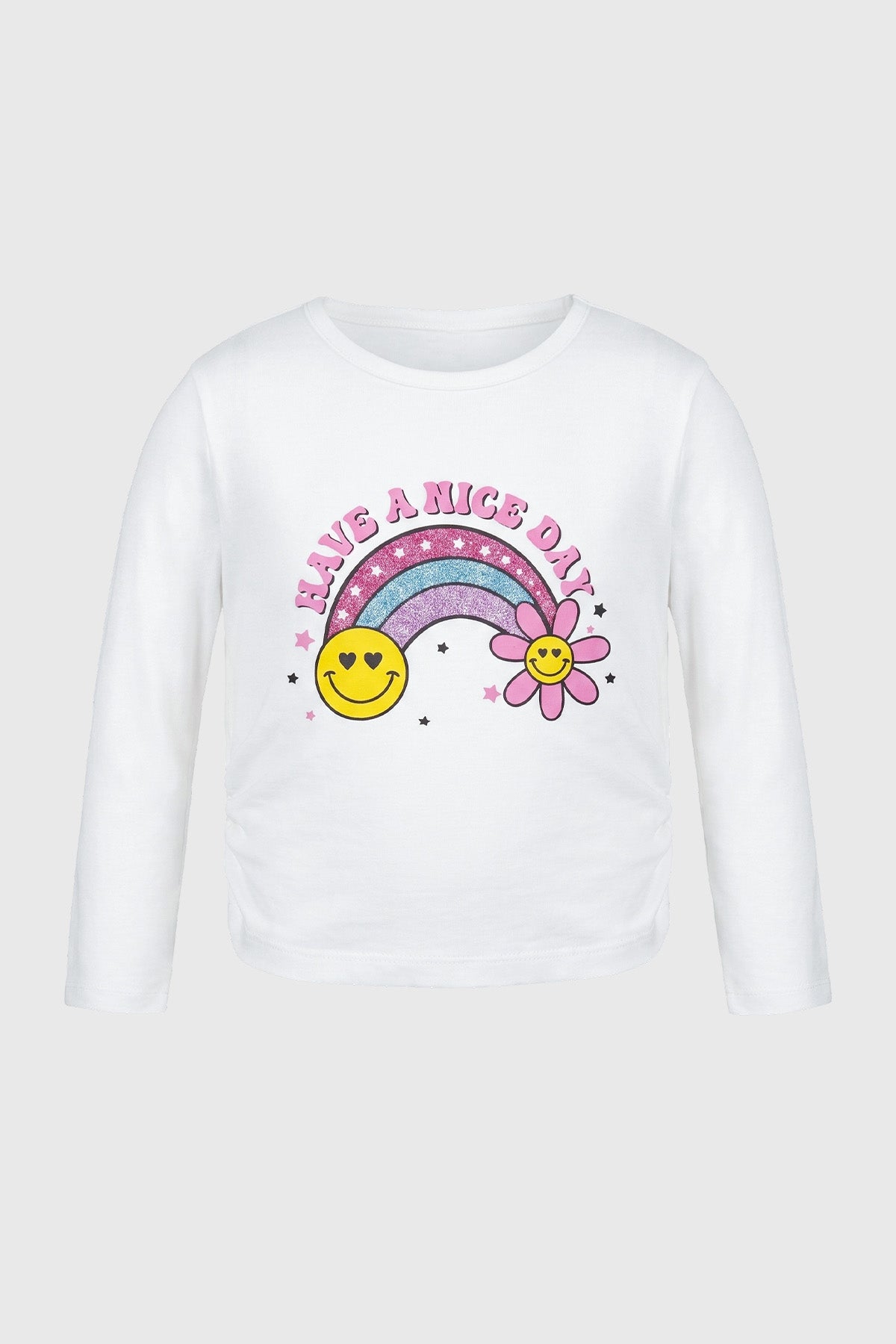 Polera Niña Regular Crudo