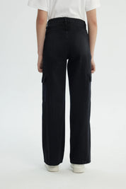 Jeans Niña Wide Leg Negro