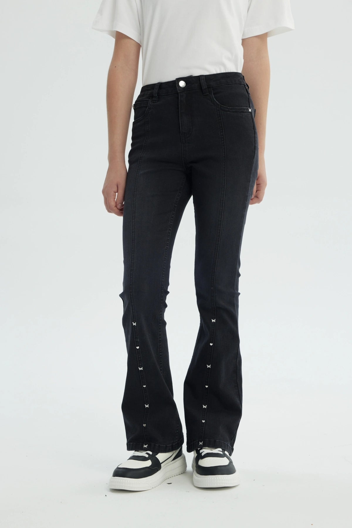 Jeans Niña Flare Negro