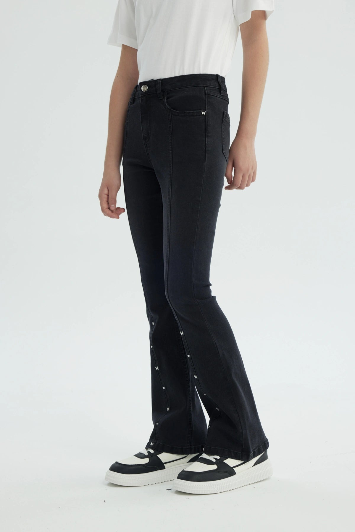 Jeans Niña Flare Negro