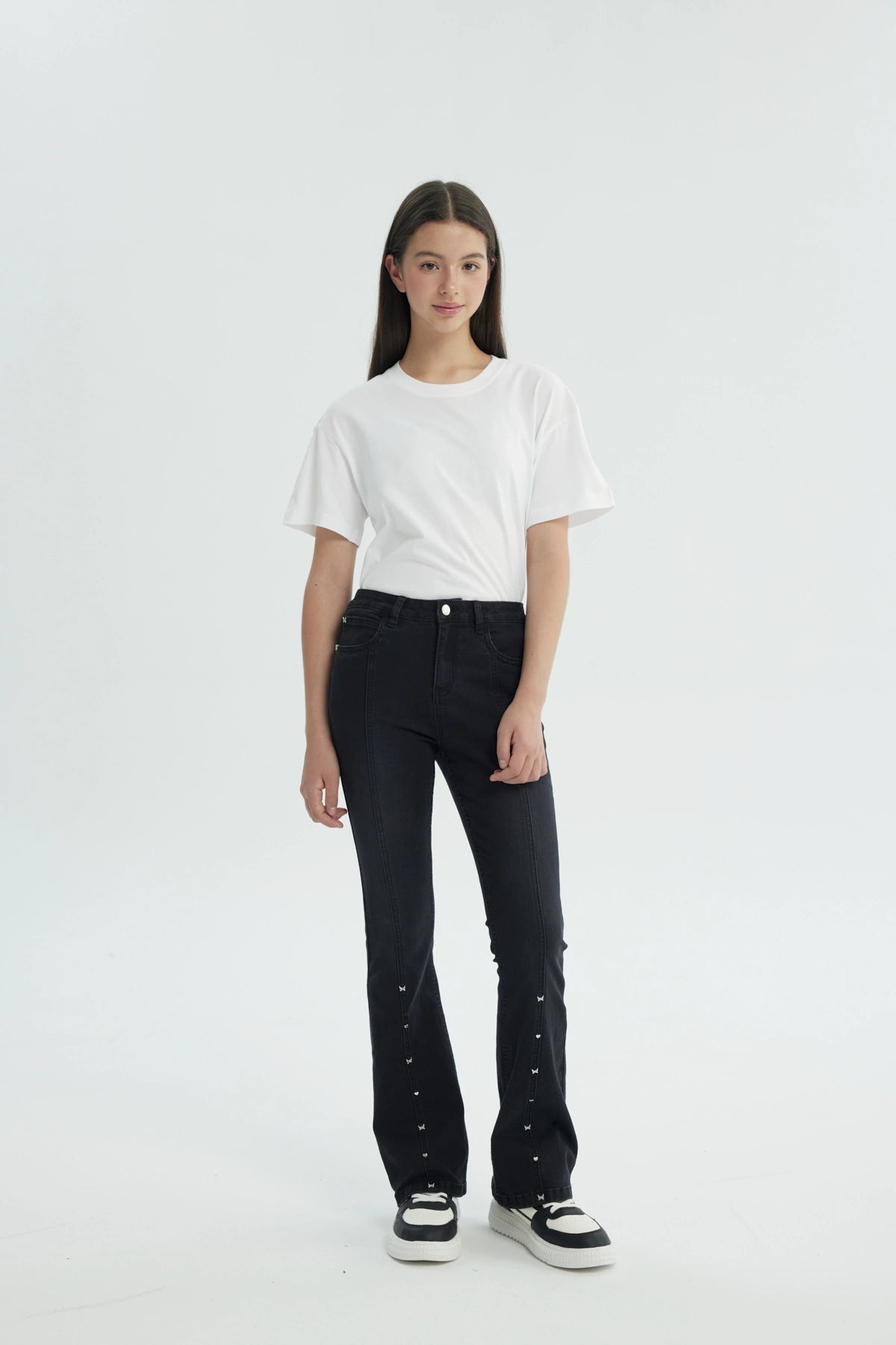 Jeans Niña Flare Negro