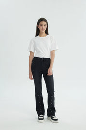 Jeans Niña Flare Negro