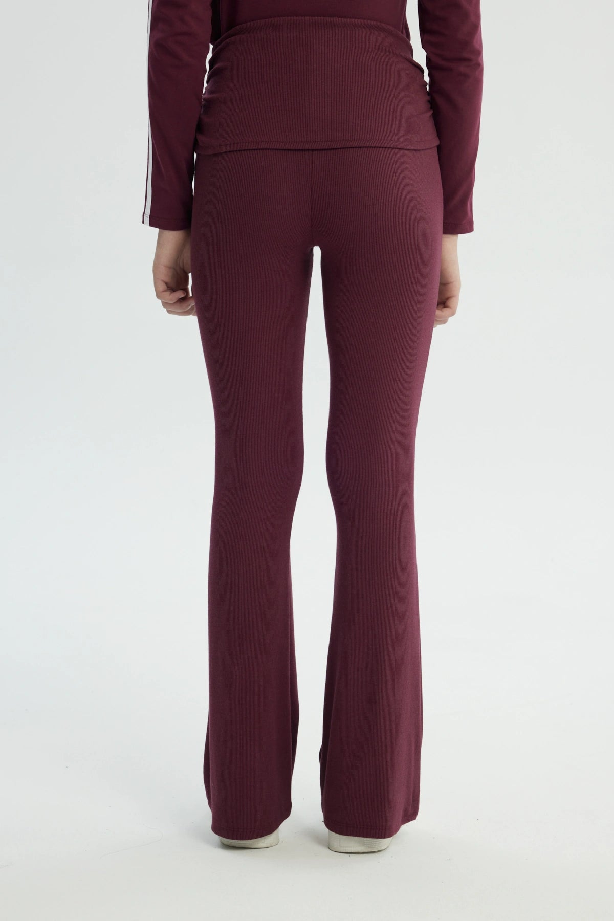 Calza Niña Flare Burdeo