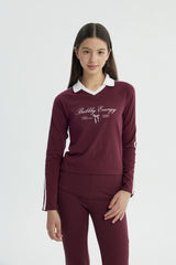 Polera Niña Slim Burdeo