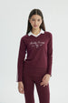 Polera Niña Slim Burdeo