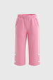 Pantalón Buzo Niña Wide Leg Rosado