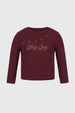 Polera Niña Slim Burdeo
