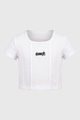 Polera Niña Slim Fit Blanco
