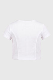 Polera Niña Slim Fit Blanco