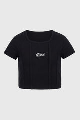 Polera Niña Slim Fit Negro
