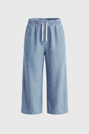 Jeans Wide Leg Niña Azul
