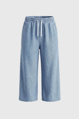 Jeans Wide Leg Niña Azul