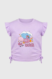 Polera Slim Niña Lila