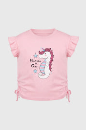 Polera Slim Niña Rosado