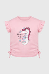 Polera Slim Niña Rosado