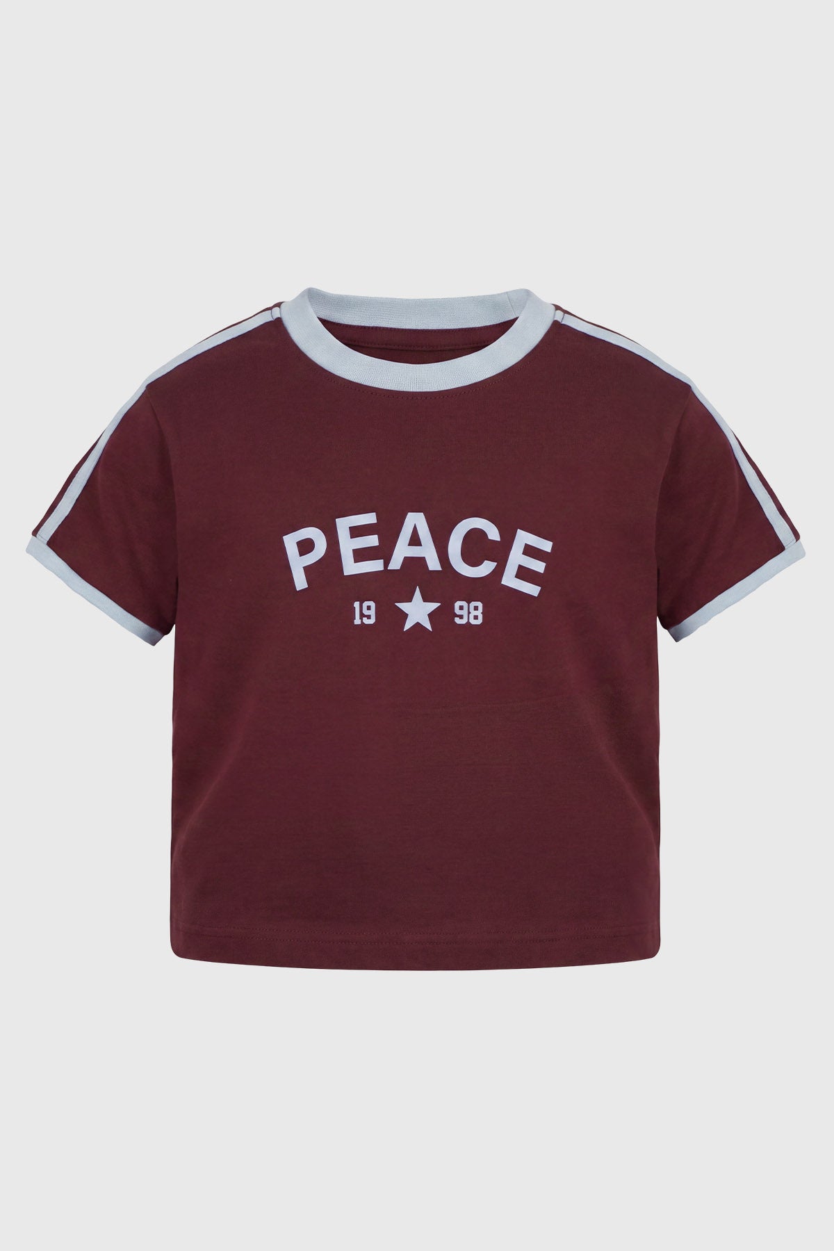 Polera Slim Niña Burdeo