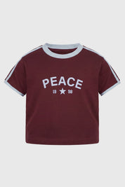 Polera Slim Niña Burdeo