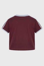 Polera Slim Niña Burdeo